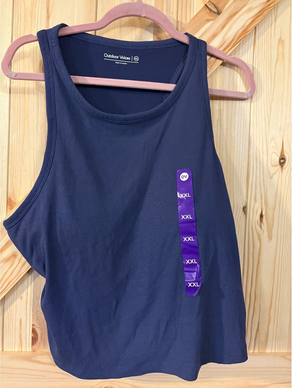 Outdoor Voices Women's XXL Navy Blue Athletic Tank Top